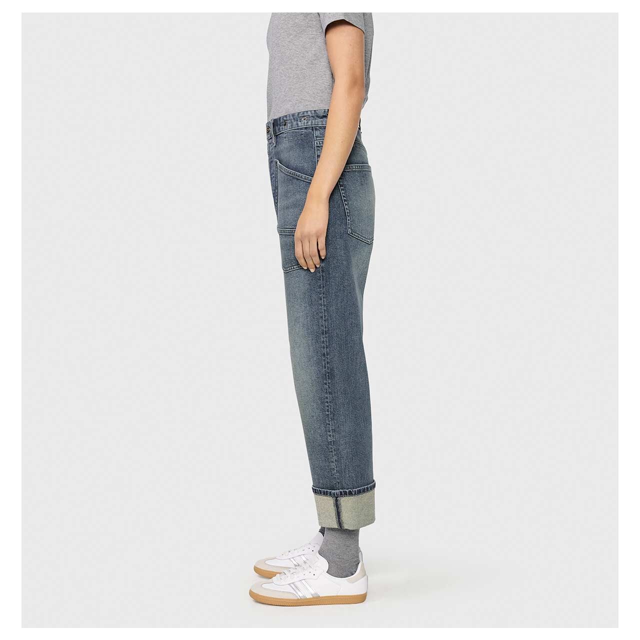 MAC Baggy Ankle Jeans blueish green tinted
