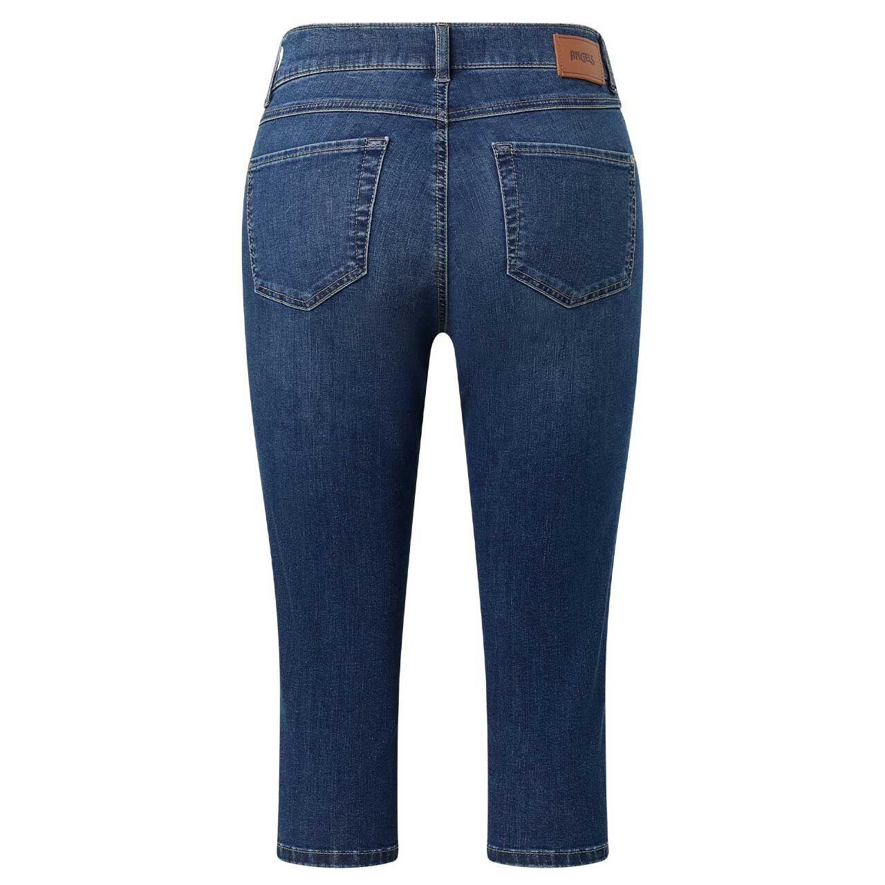 Damen 3/4 Jeans Anacapri von Angels in Blau angewaschen, Rückansicht