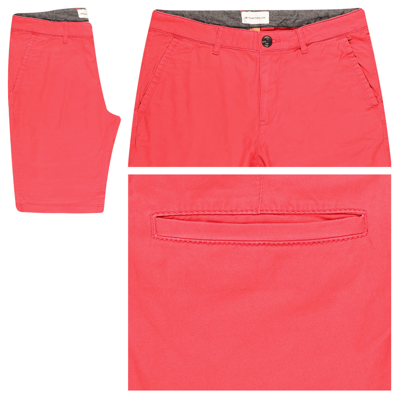 Tom Tailor Chino Baumwoll Bermuda soft berry red Tom Tailor Chino Baumwoll Bermuda soft berry red