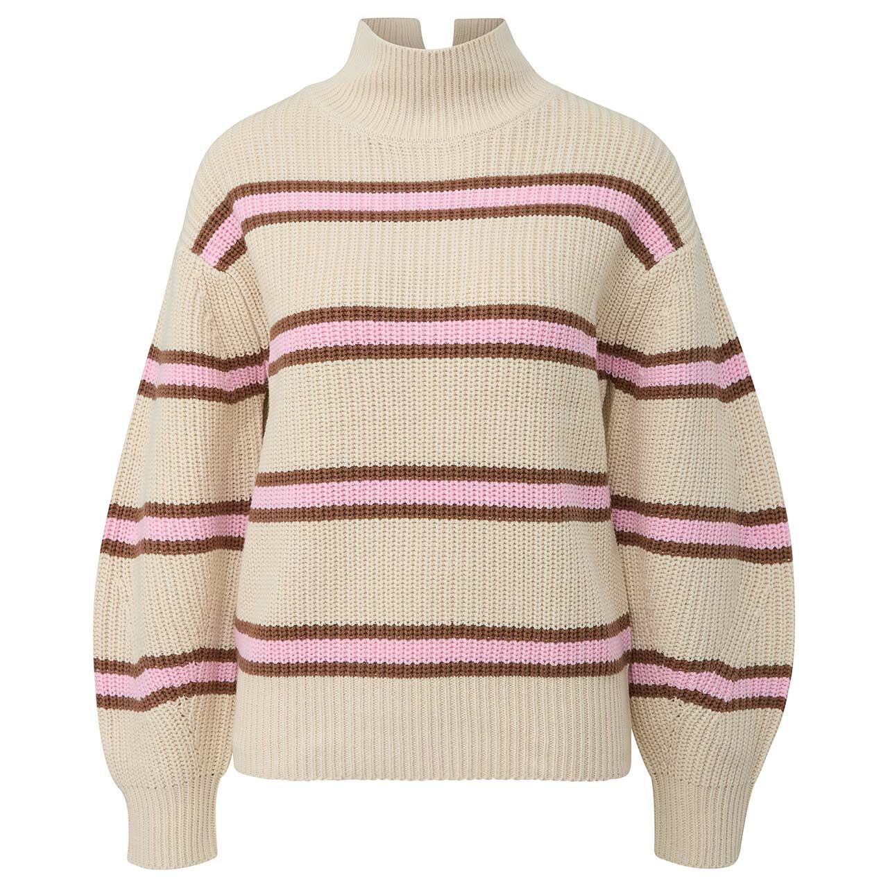 s.Oliver Damen Pullover creme white stripes