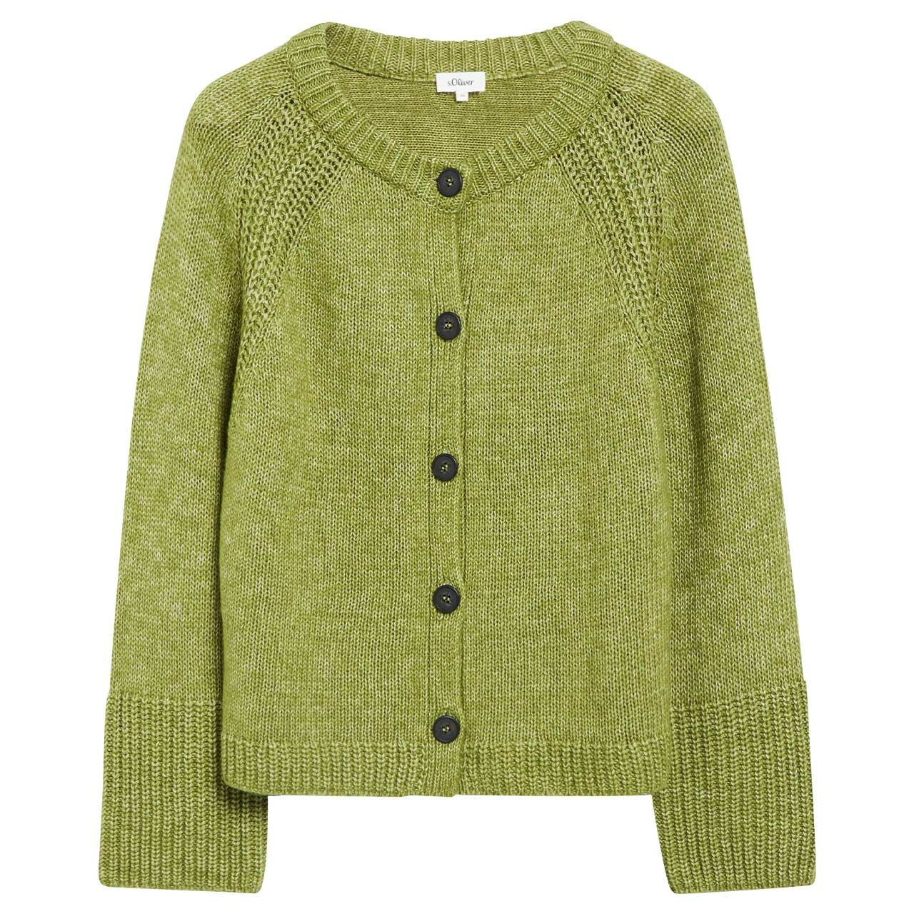 s.Oliver Damen Strickjacke mossy olive