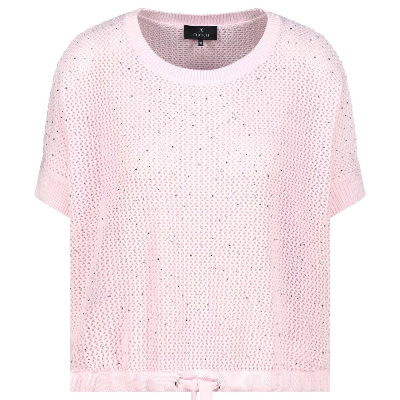 Monari Damen Kurzam Pullover sparkling rose