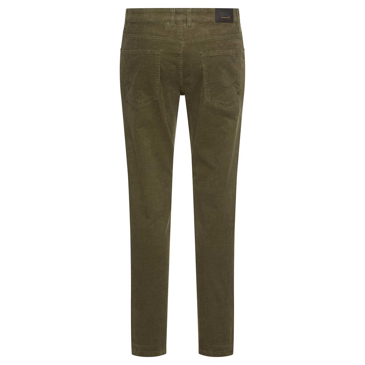 Herren Baumwollhose Houston von Camel active in Dunkelgrün, Rückansicht