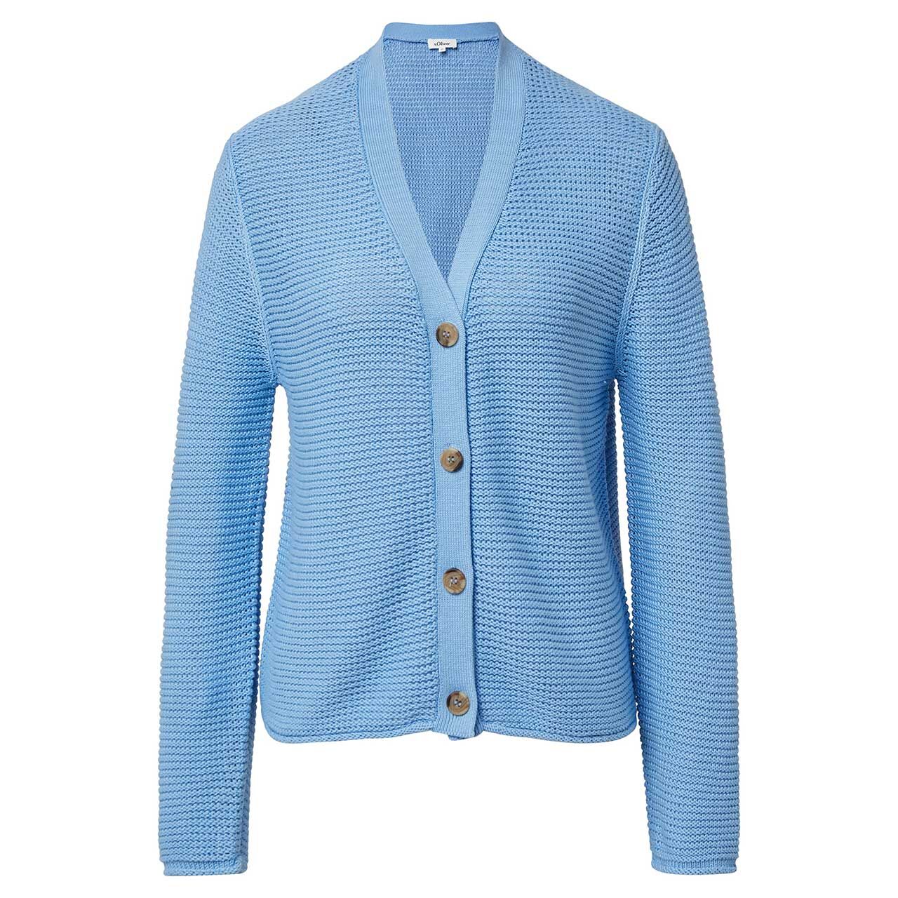 s.Oliver Damen Strickjacke powder blue