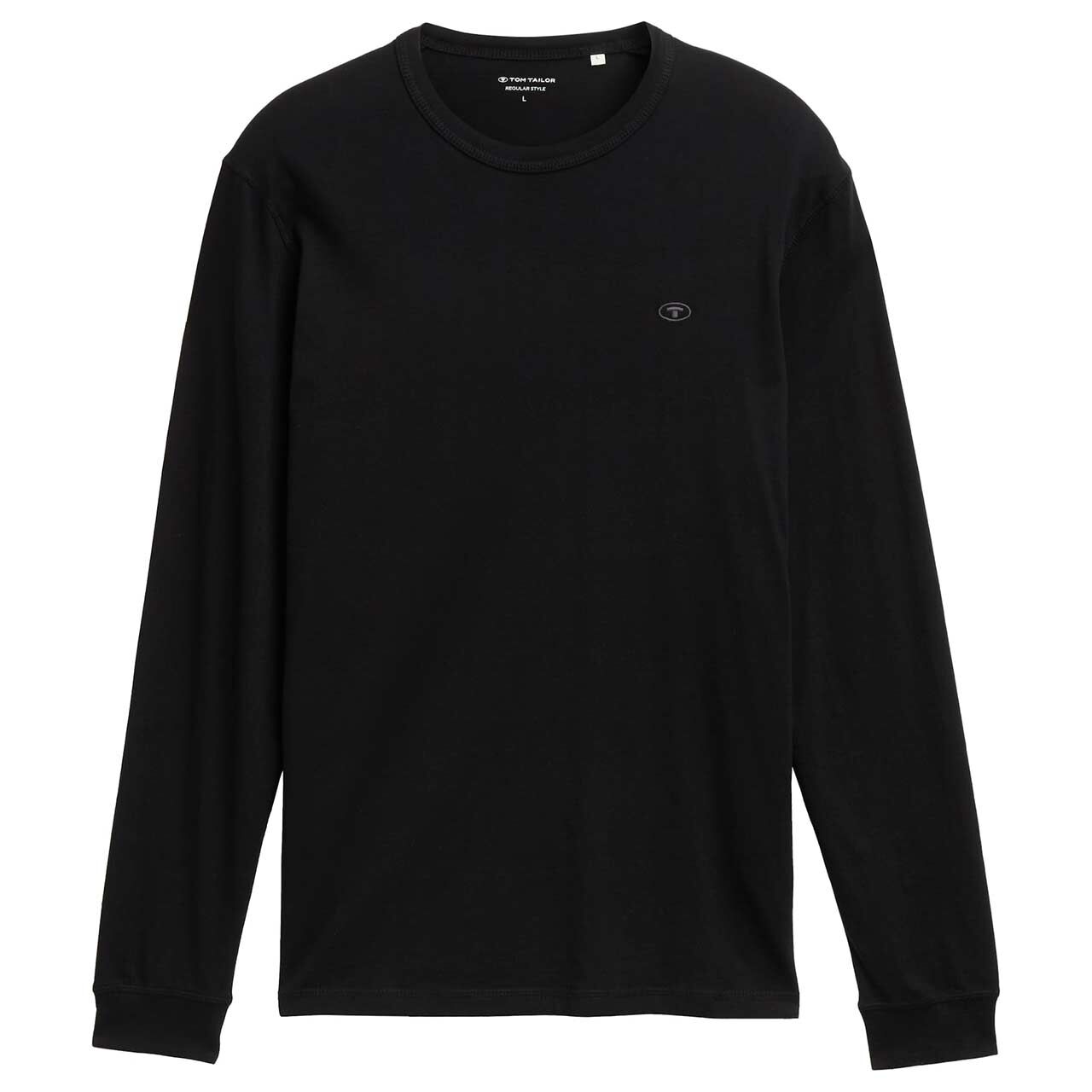 Tom Tailor Herren Langarm Shirt classic black