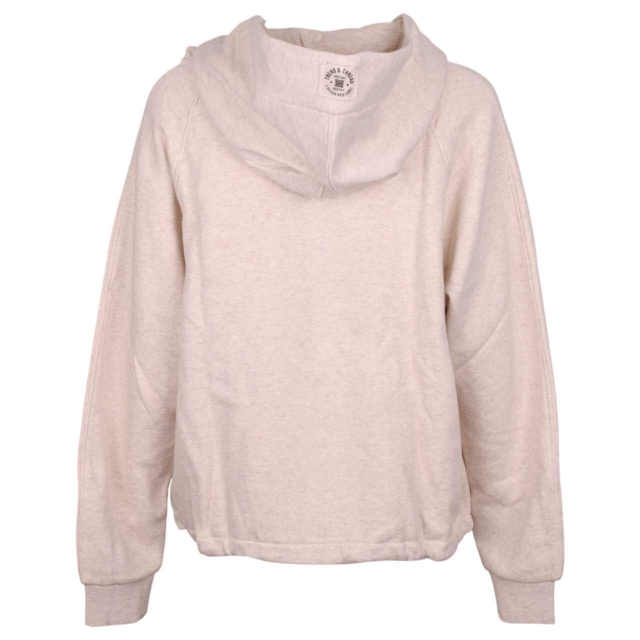 Damen Sweatjacke von s.Oliver in Beige meliert, Rückansicht