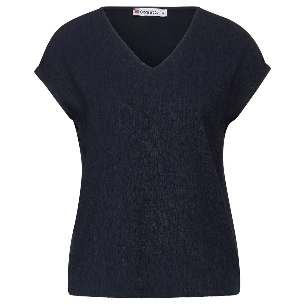 STREET-ONE Struktur Shirt für Damen in Weiß | STREET-ONE STREET-ONE Struktur Shirt für Damen in Weiß | STREET-ONE