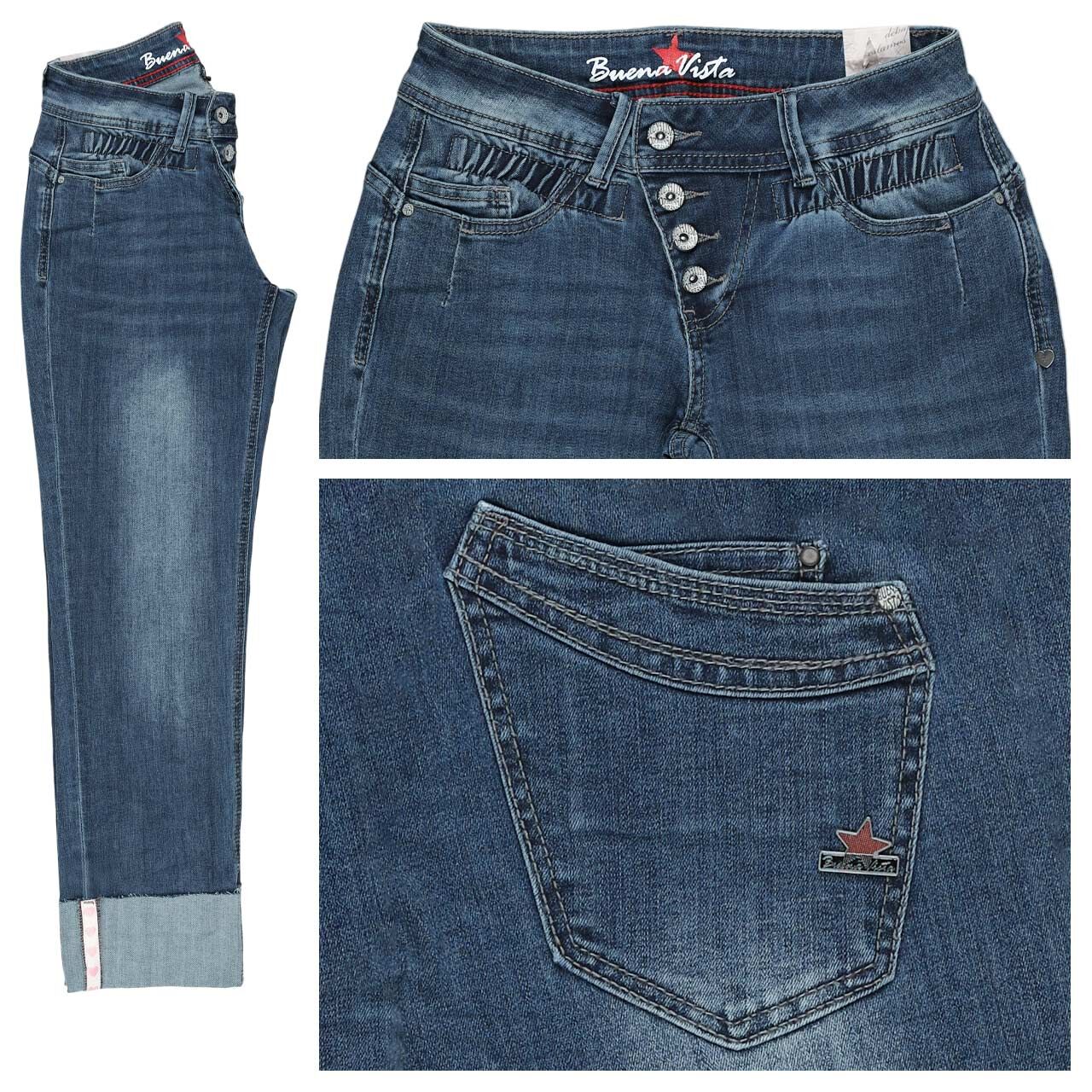 Buena Vista Malibu R 7/8 Straight Denim Jeans tape denim