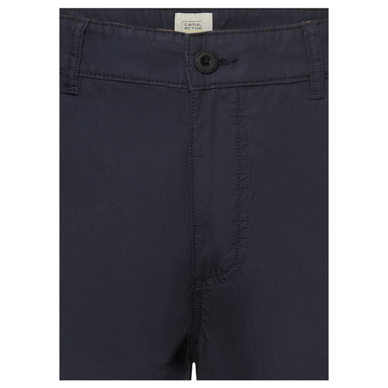 Herren 3/4 Cargo Baumwollhose Houston von Camel active in Dunkelblau, detaillierte Vorderansicht
