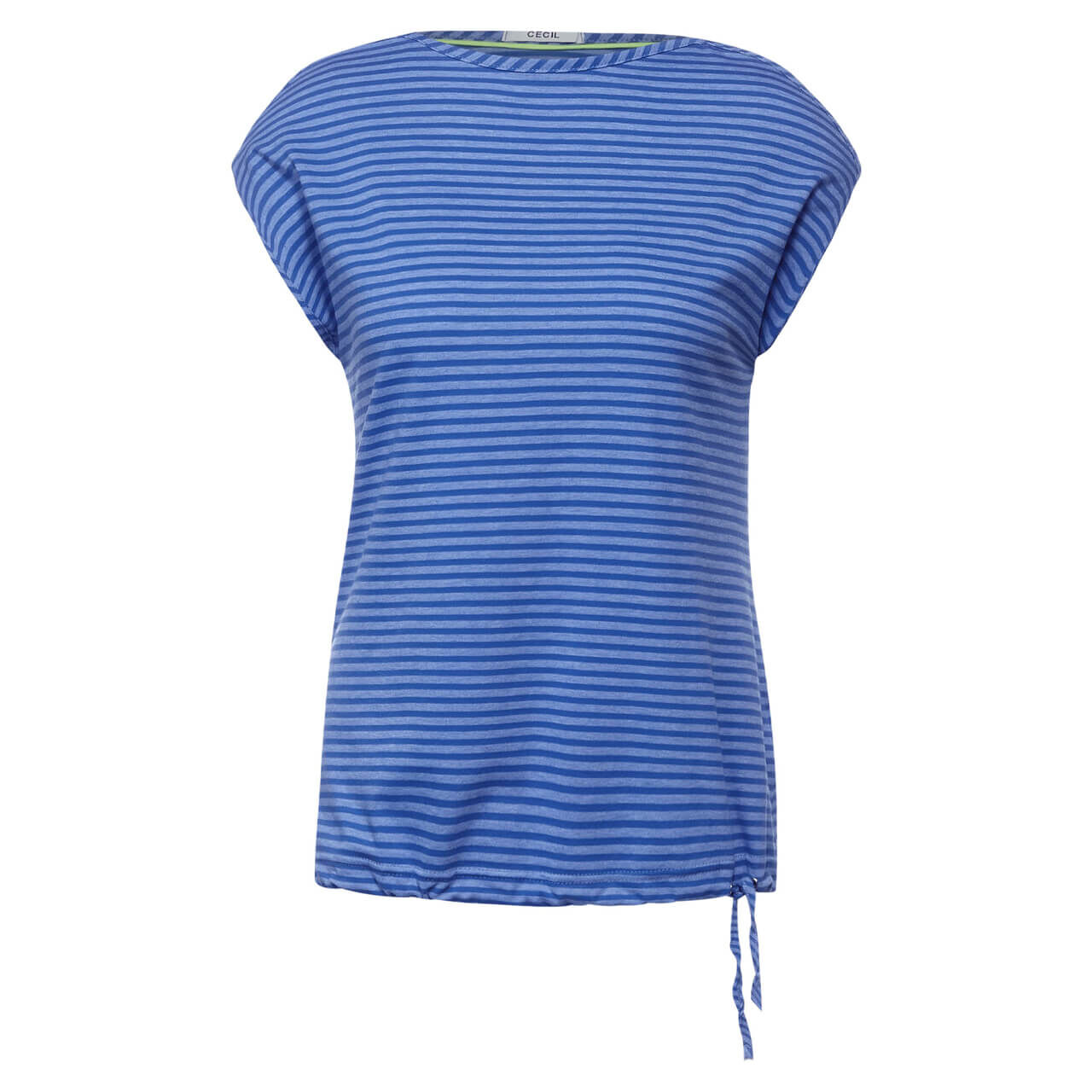 Cecil Overdye Stripe T-Shirt für Damen in Blau gestreift, FarbNr.: 23646
