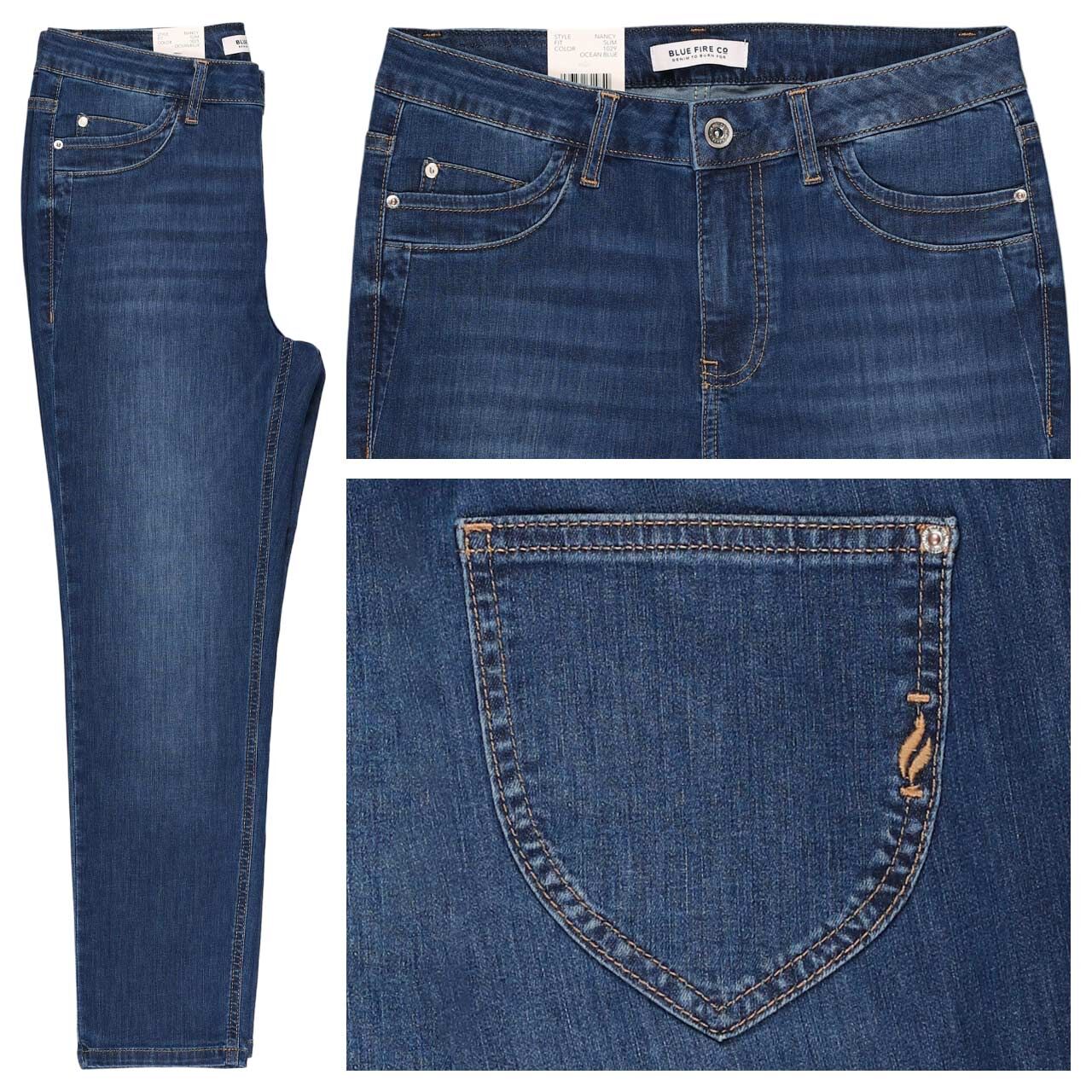 Blue Fire Nancy Jeans ocean blue