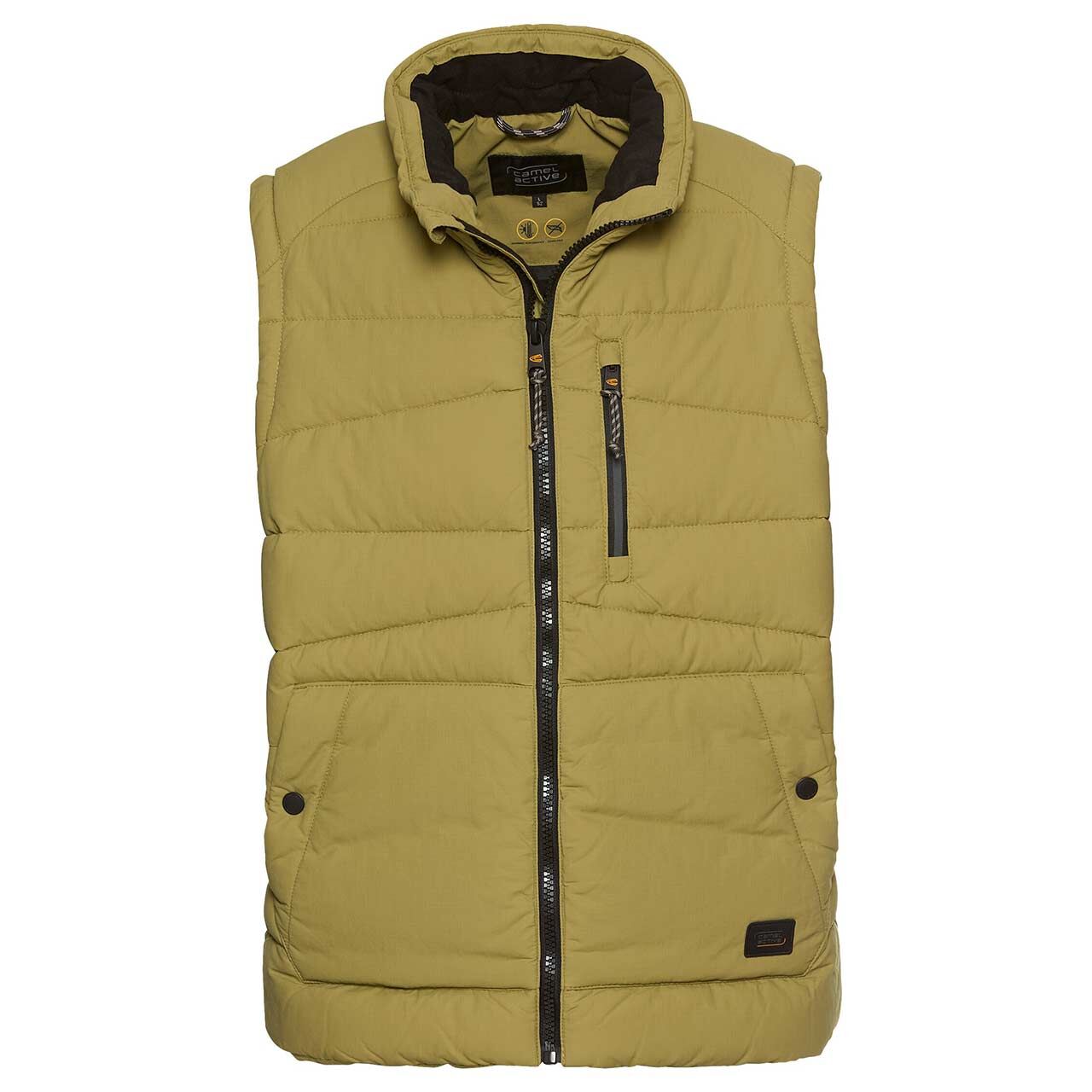 Camel active Herren Weste Quilted Vest mossstone