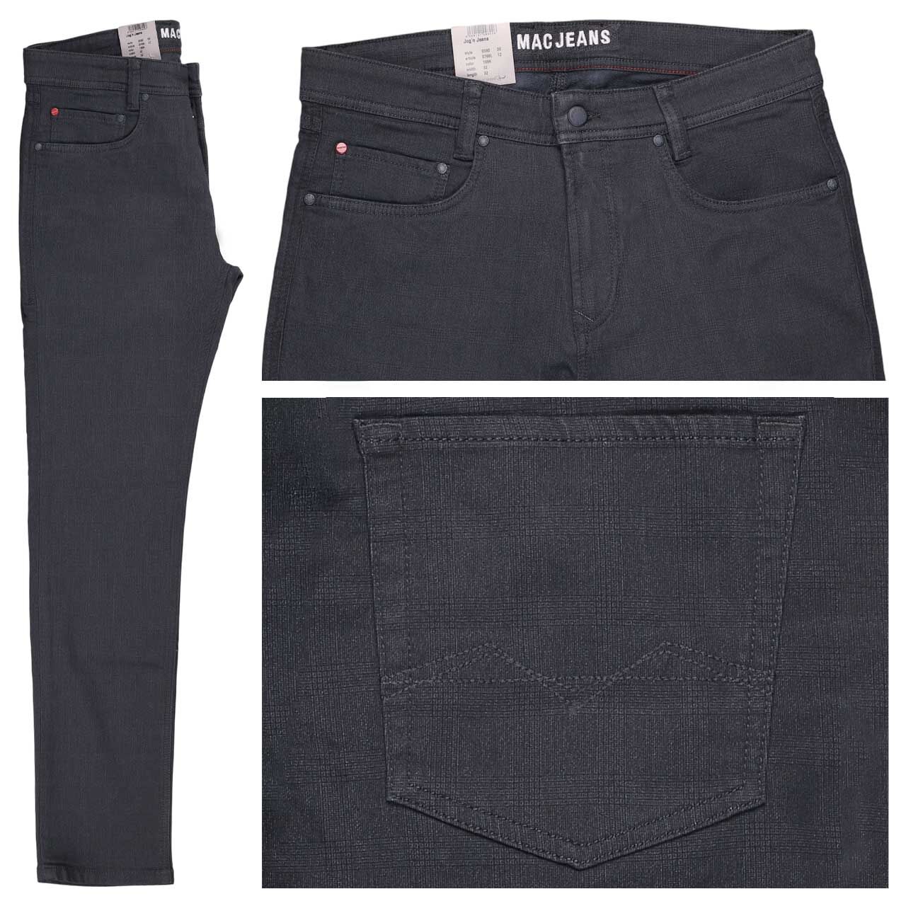 MAC Jogn Jeans Baumwollhose midnight blue check