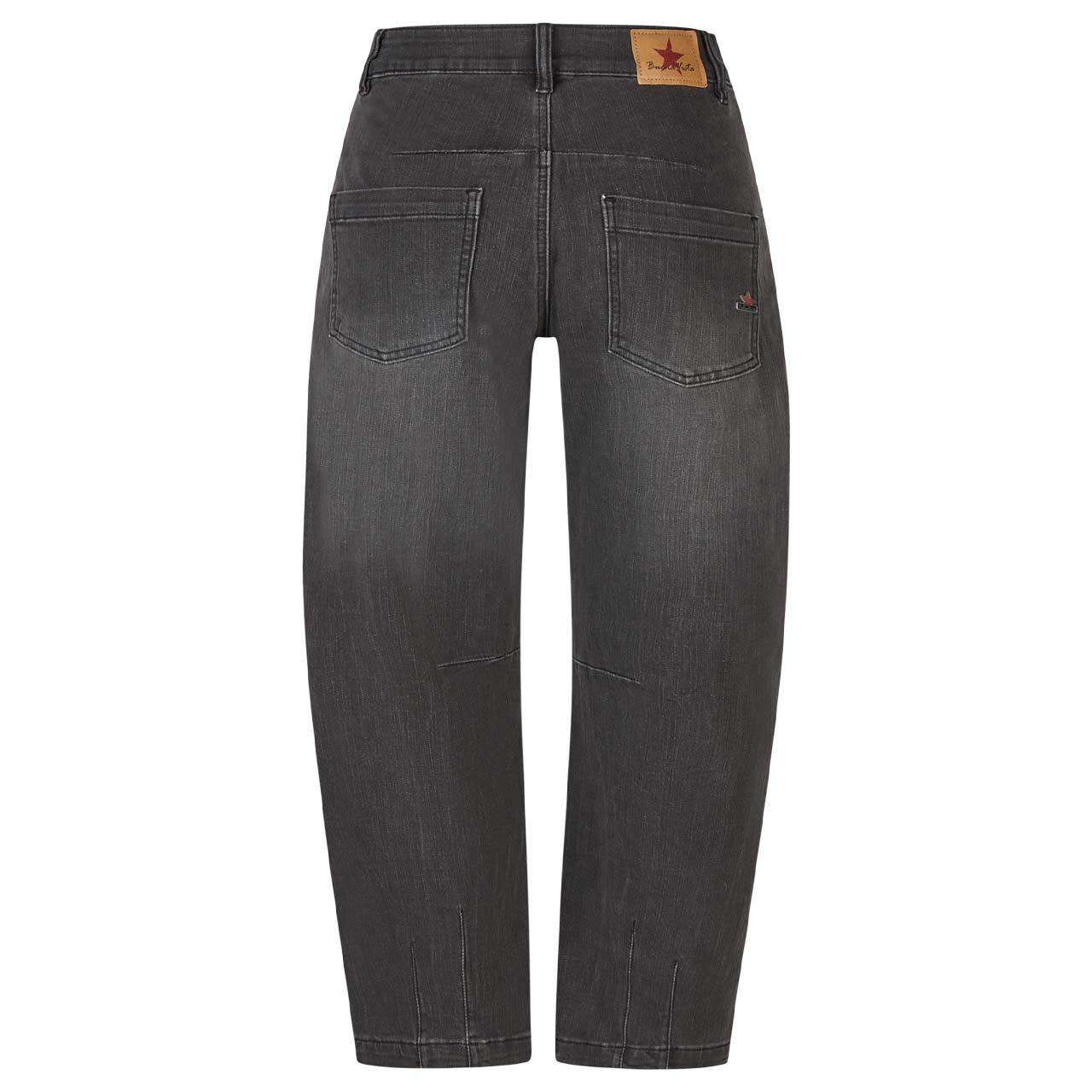 Damenjeans Barrel-F 7/8 Stretch Denim von Buena Vista in Schwarz verwaschen, Rückansicht