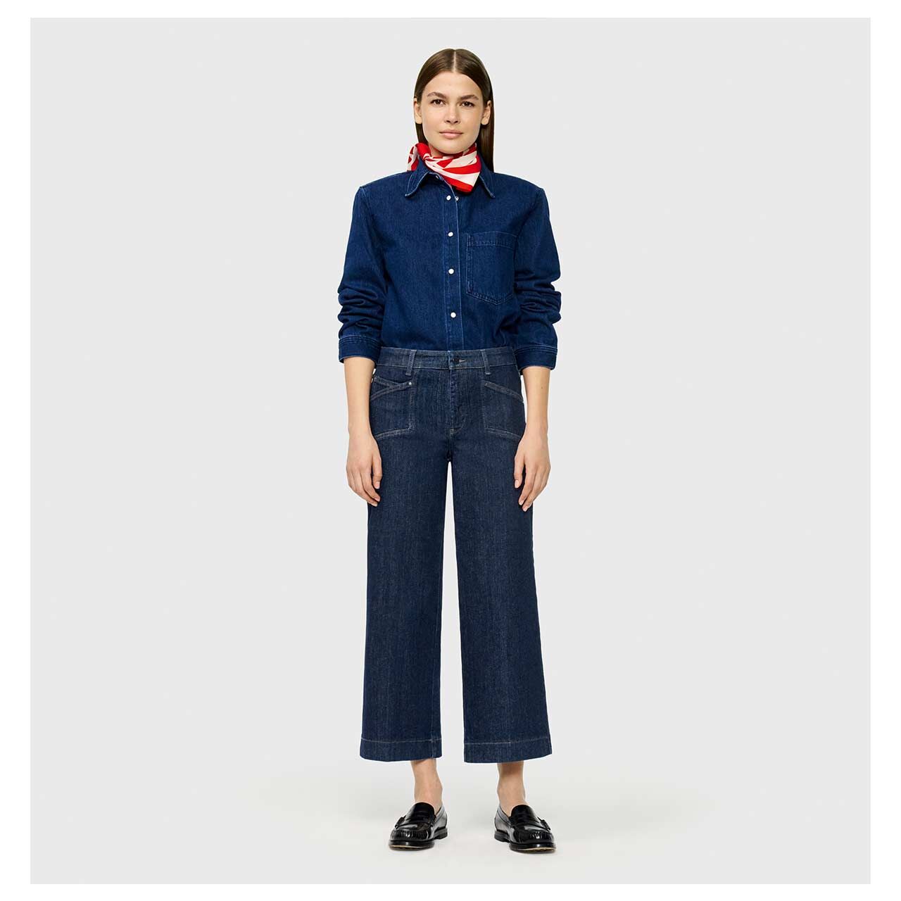 MAC Dream Culotte Ankle Jeans fashion rinsed pocket