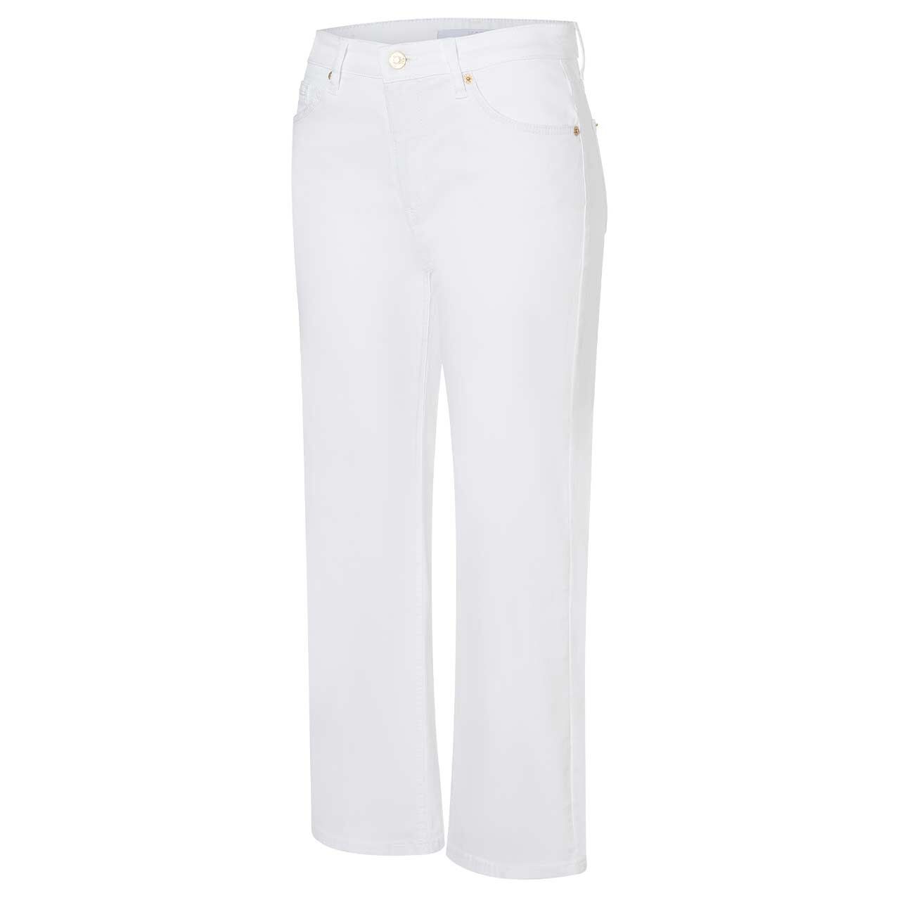 Stretch Damen 7/8 Jeans Culotte von MAC in Weiß, Rückansicht