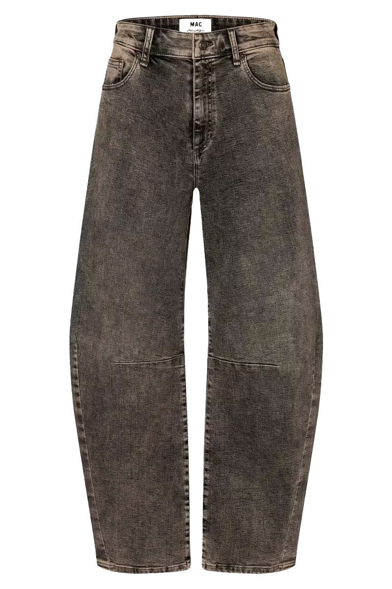 Vorderansicht der MAC Dakota Damenjeans in Braun