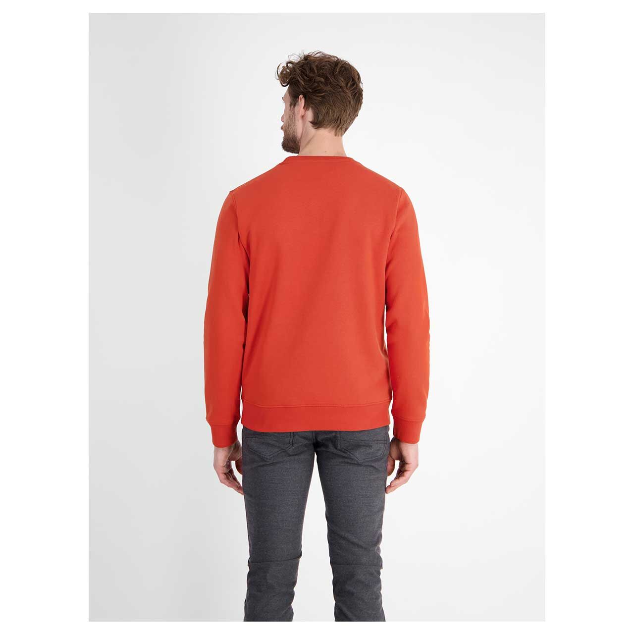 Herren Sweatshirt von Lerros in Rot, Rückansicht am Model