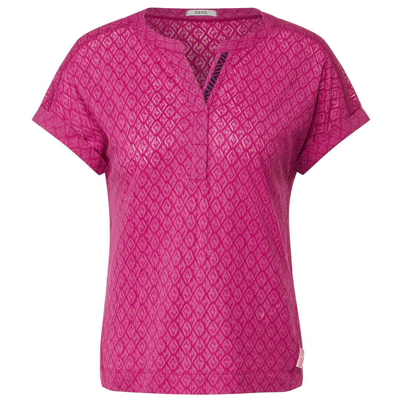 Cecil Minimal Rhombus T-Shirt cool pink