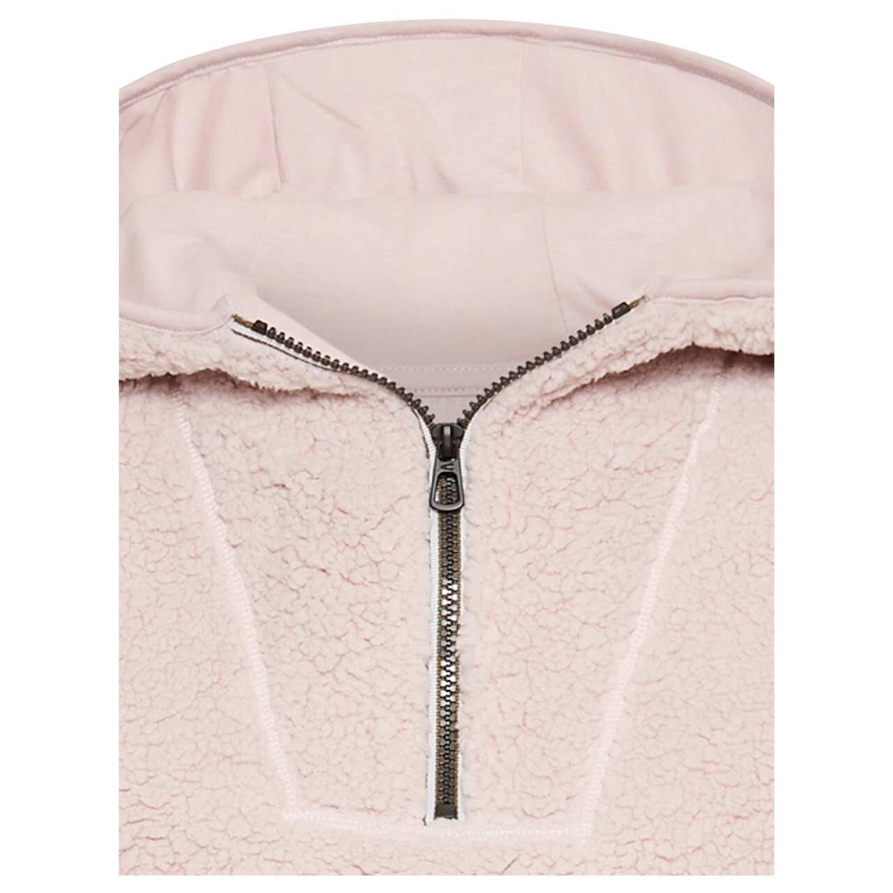Damen Hoodie Teddy Sweatshirt von Camel active in Rosa, detaillierte Vorderansicht