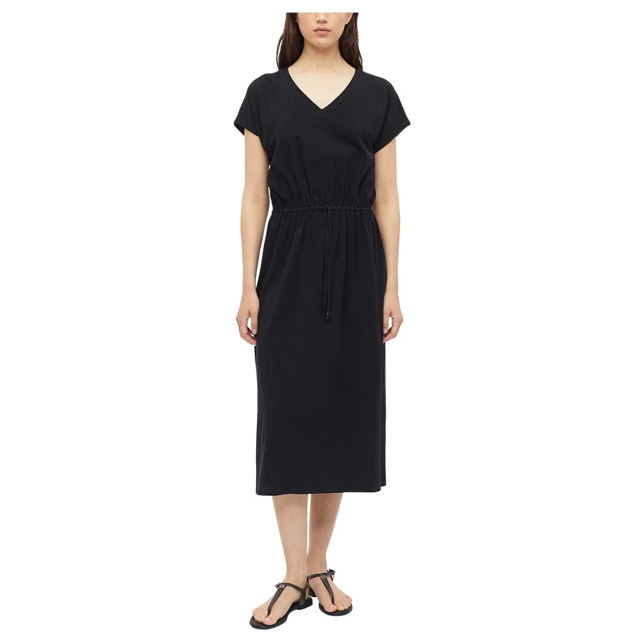 Damen Kurzarm Kleid von s.Oliver in Schwarz, Ganzkörperansicht am Model