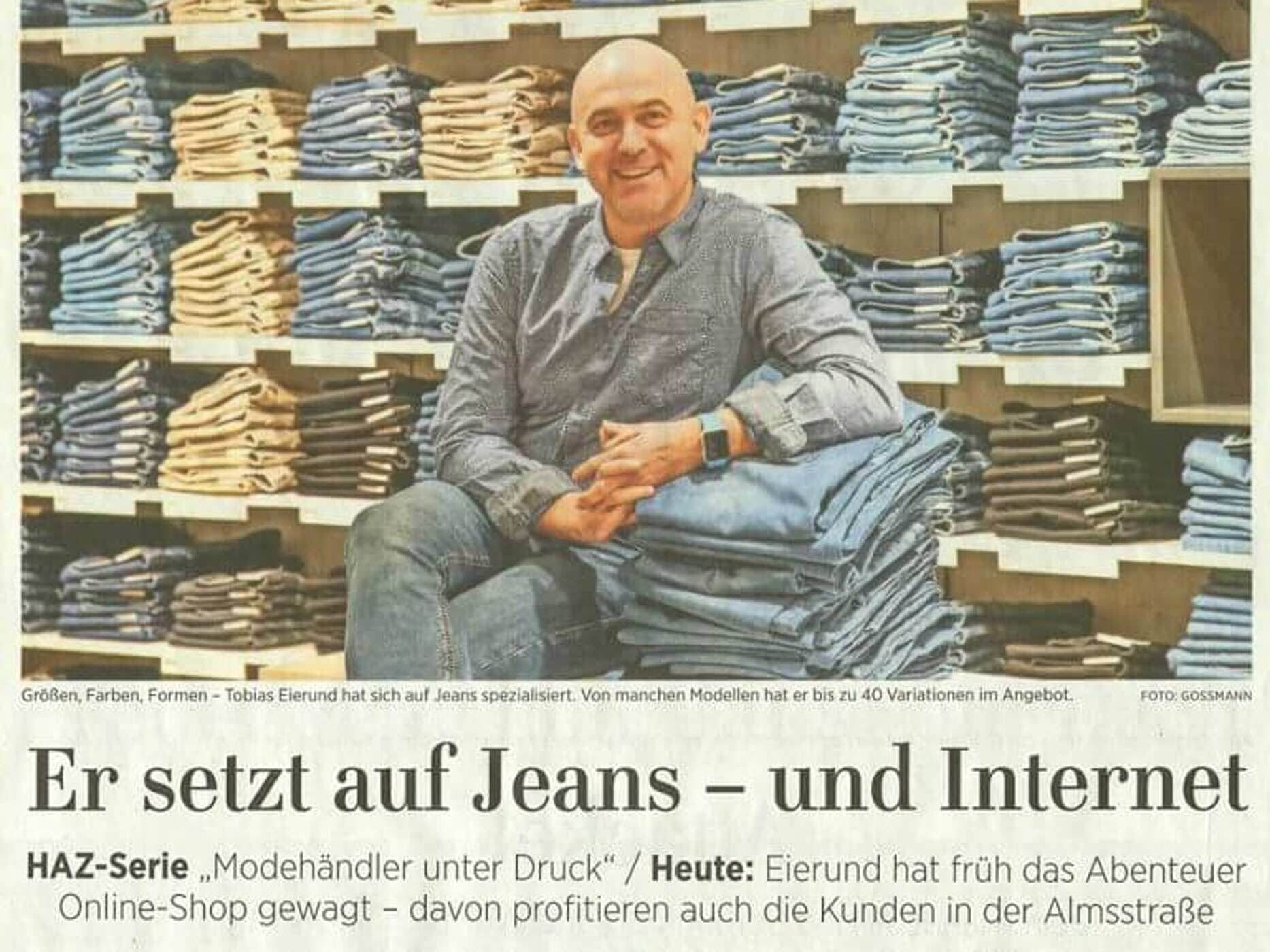 Bild des Zeitungsartikels von Tobias Eierund in der HAZ.