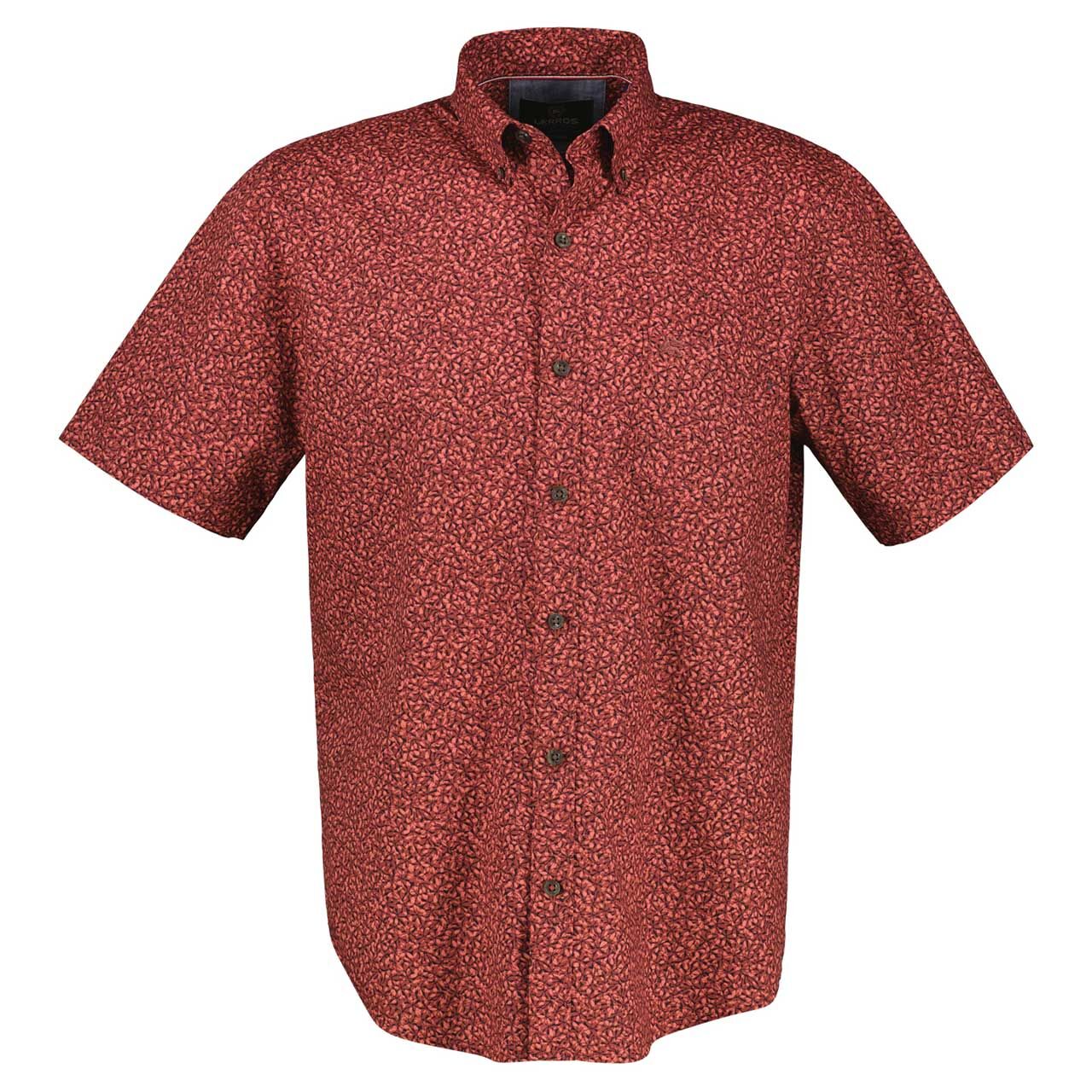 Lerros Herren 1/2 Arm Hemd earth red Lerros Herren 1/2 Arm Hemd earth red