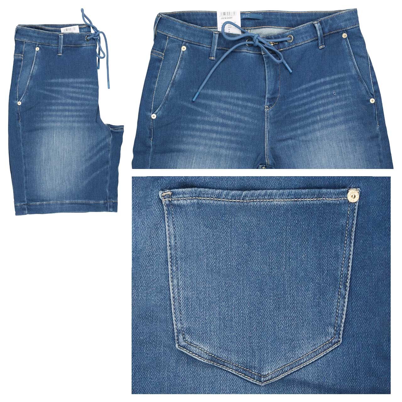 MAC Jogn Short Jeans Shorts mid blue cool wash