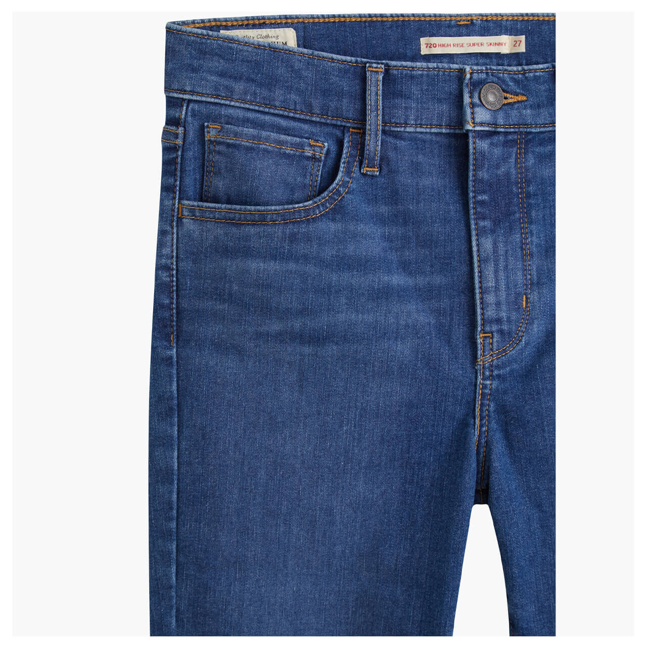 Levis Jeans 720 für Damen in Mittelblau angewaschen, FarbNr.: 0259