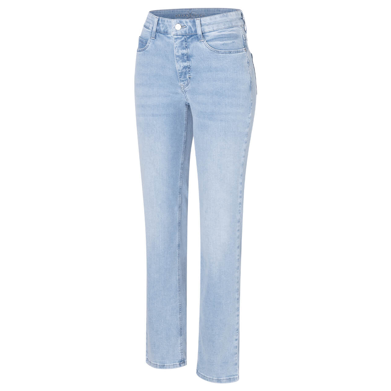 Stretch Damenjeans Dream von MAC in Hellblau verwaschen, Seitansicht