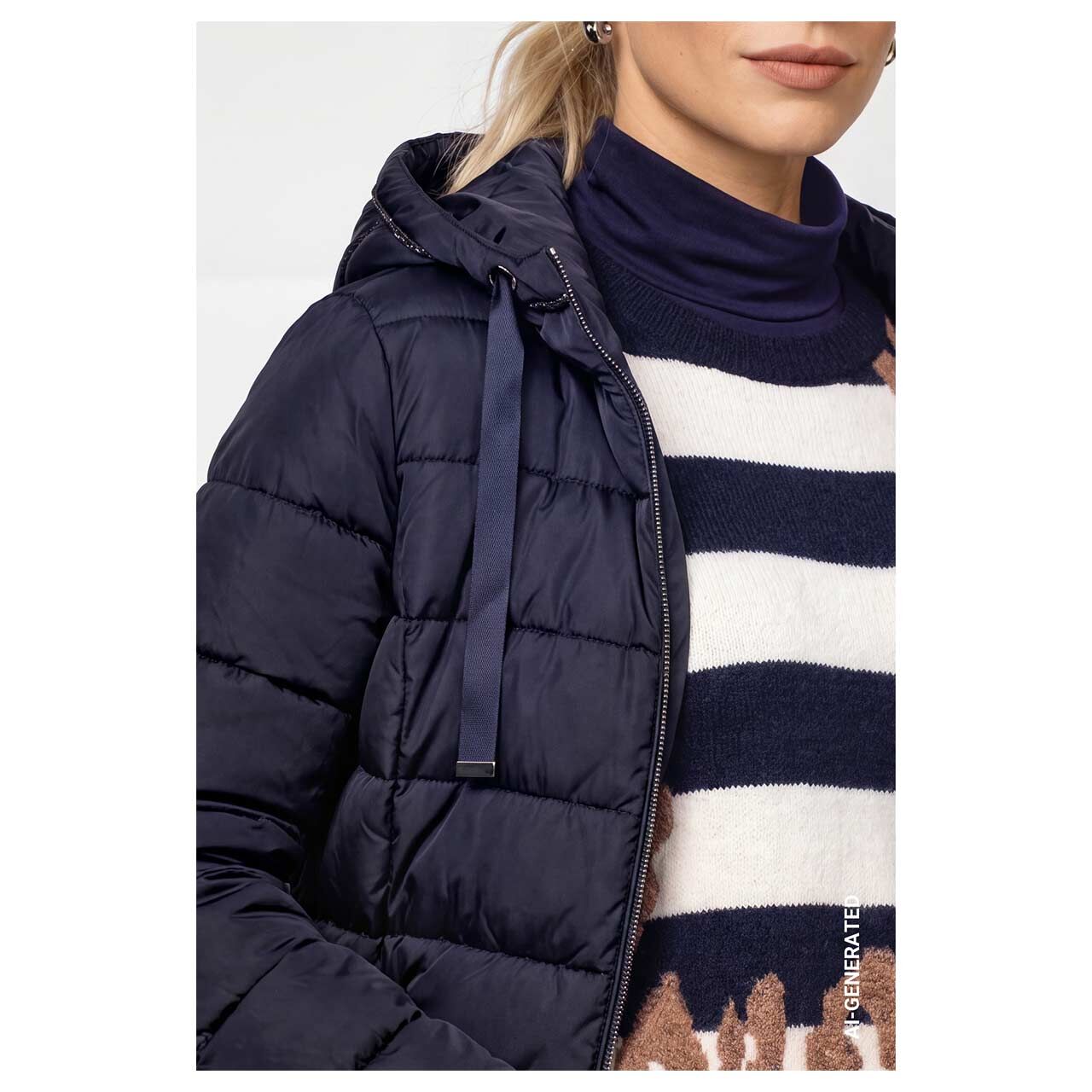 Monari Damen Mantel dark blue