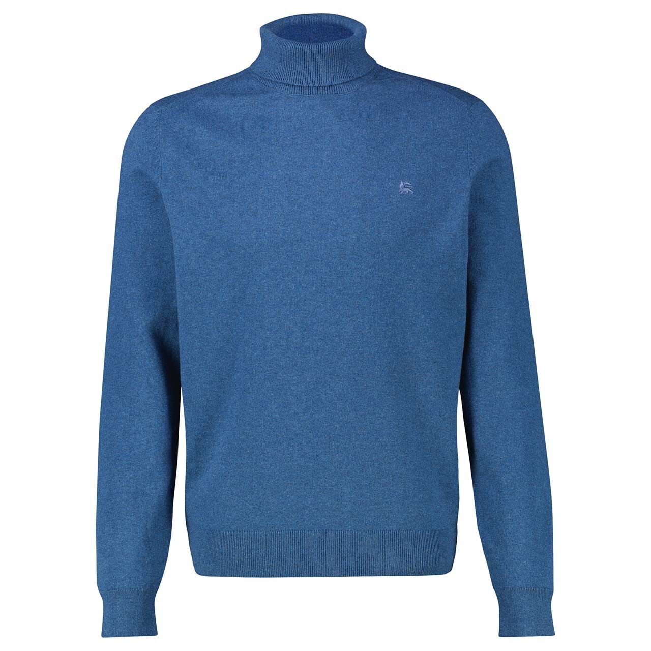Lerros Herren Rollkragen Pullover storm blue melange