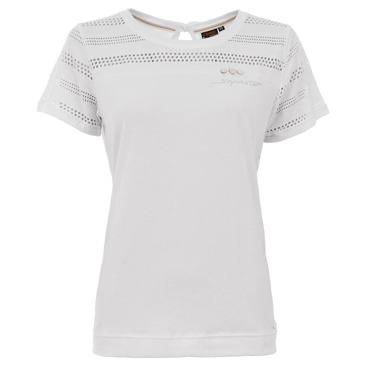 Soquesto T-Shirt für Damen in Weiß, FarbNr.: 5000