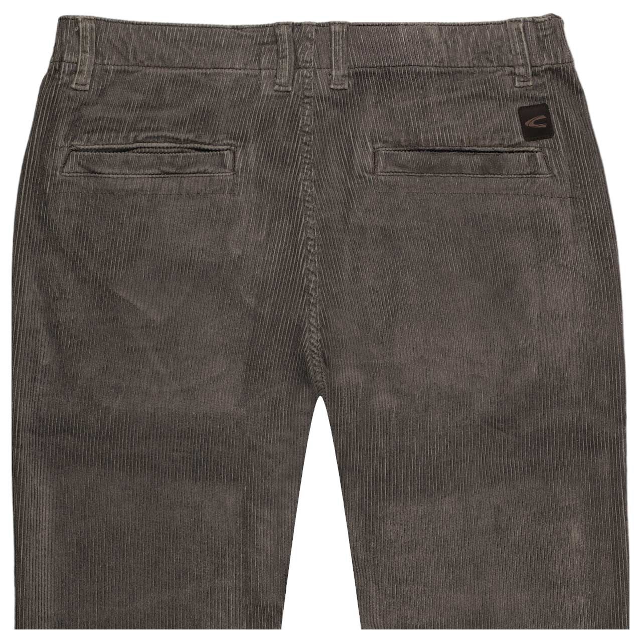 Herren Chino Cordhose Houston von Camel active in Dunkelbraun, detaillierte Rückansicht