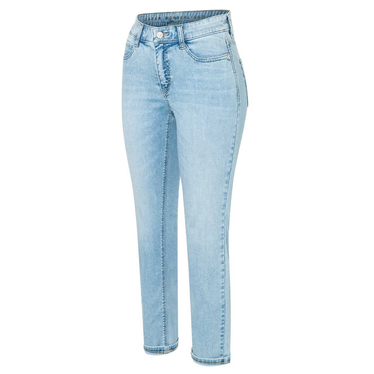 Stretch Damen 7/8 Jeans Dream Cropped von MAC in Hellblau angewaschen, Seitenansicht