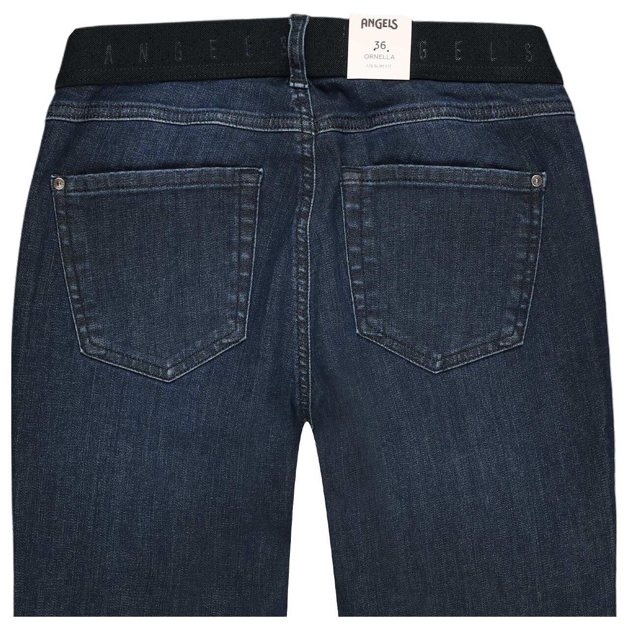 Damen 7/8 Jeans Ornella Sporty von Angels in Dunkelblau angewaschen, detaillierte Rückansicht