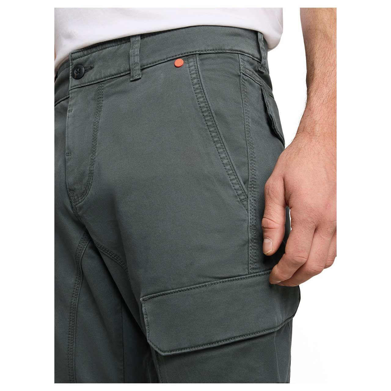 Tom Tailor Tyler Cargo Baumwollhose darkest olive