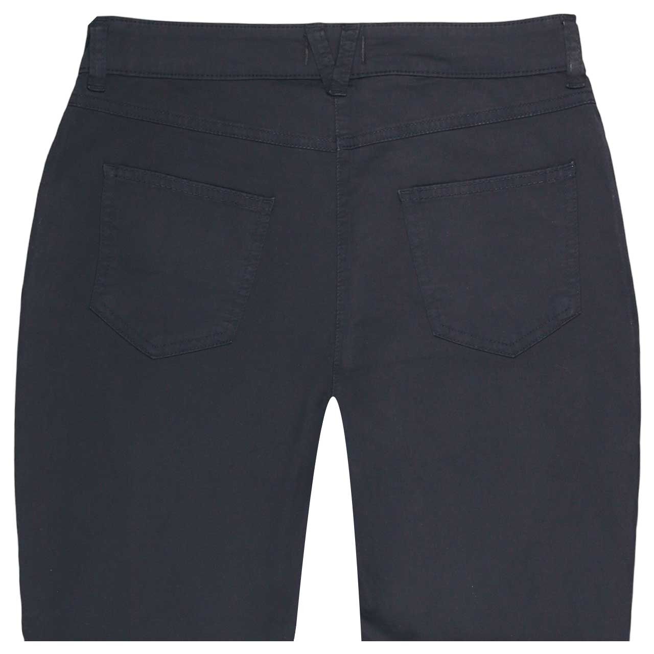 Damen 7/8 Baumwollhose Melanie von MAC in Dunkelblau, detaillierte Rückansicht