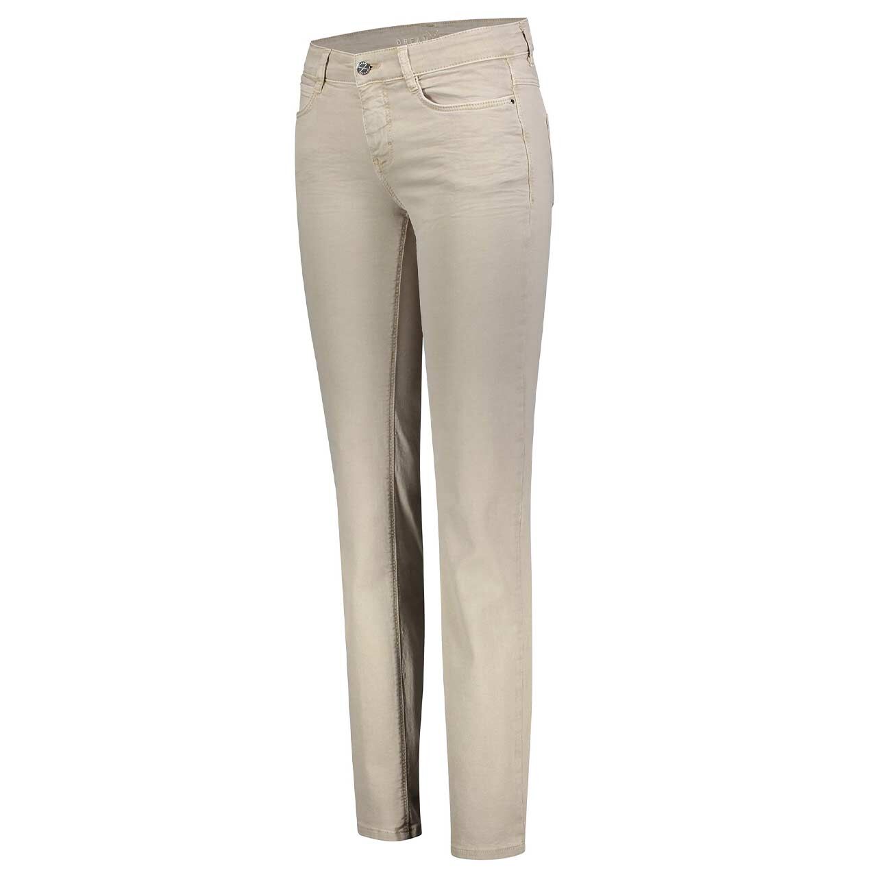 Stretch Damenjeans Dream von MAC in Beige, Seitenansicht