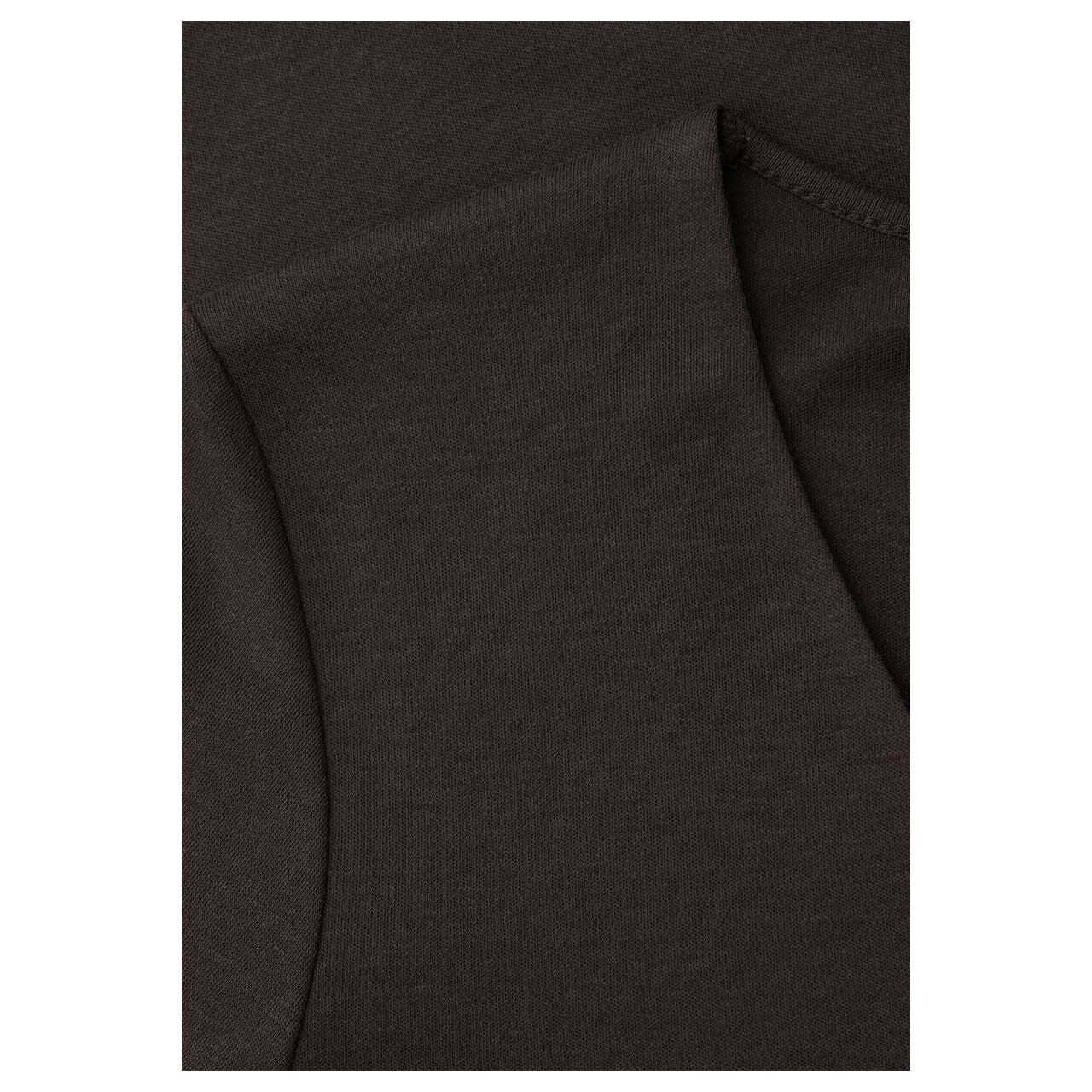 Damen T-Shirt Palmira von Street One in Dunkelbraun, Vorderansicht am Model