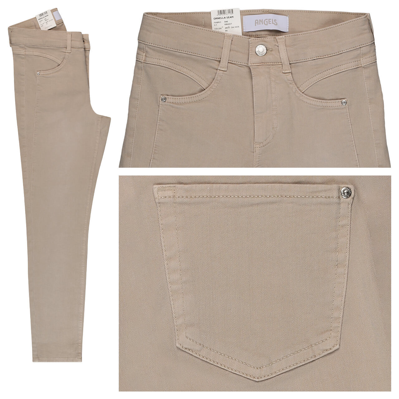 Angels Ornella Seam 7/8 Jeans beige used Angels Ornella Seam 7/8 Jeans beige used