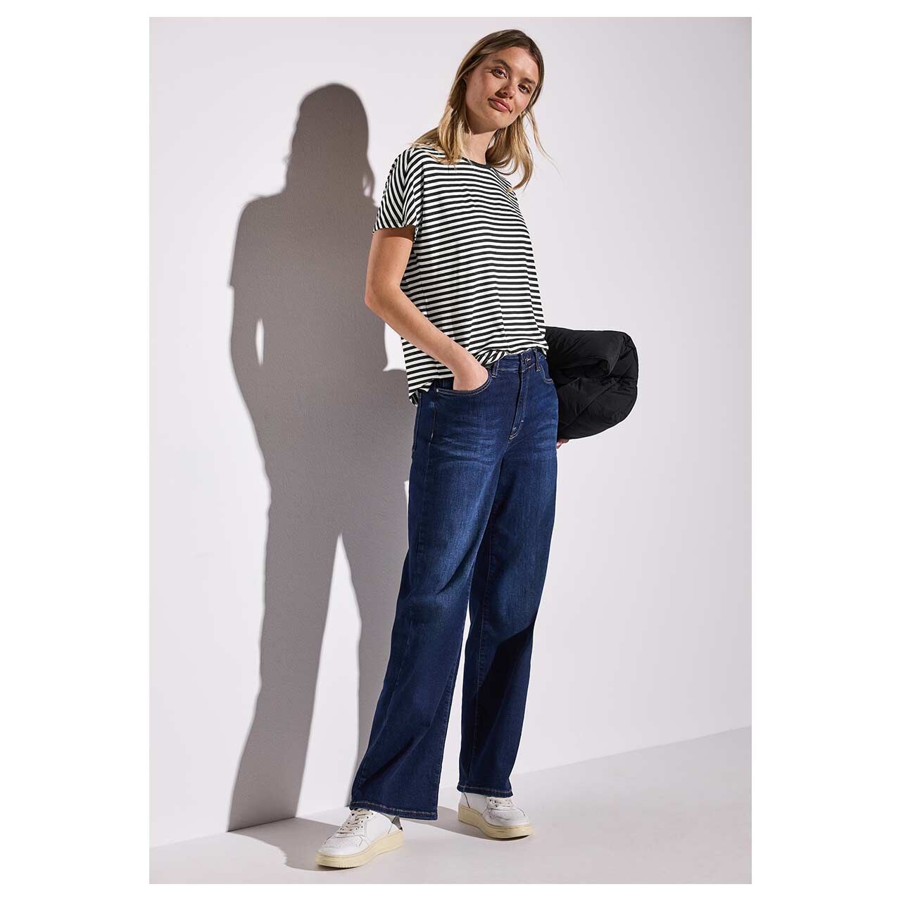 Street One Damen T-Shirt Crista black stripes
