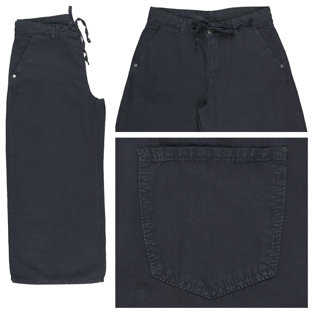 MAC Culotte 7/8 Chino Baumwollhose dark blue cropped