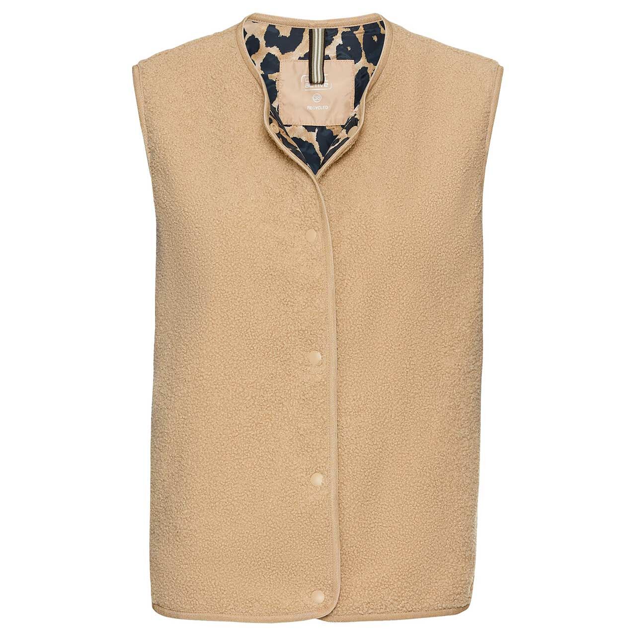 Camel active Damen Teddyweste sand melange leo