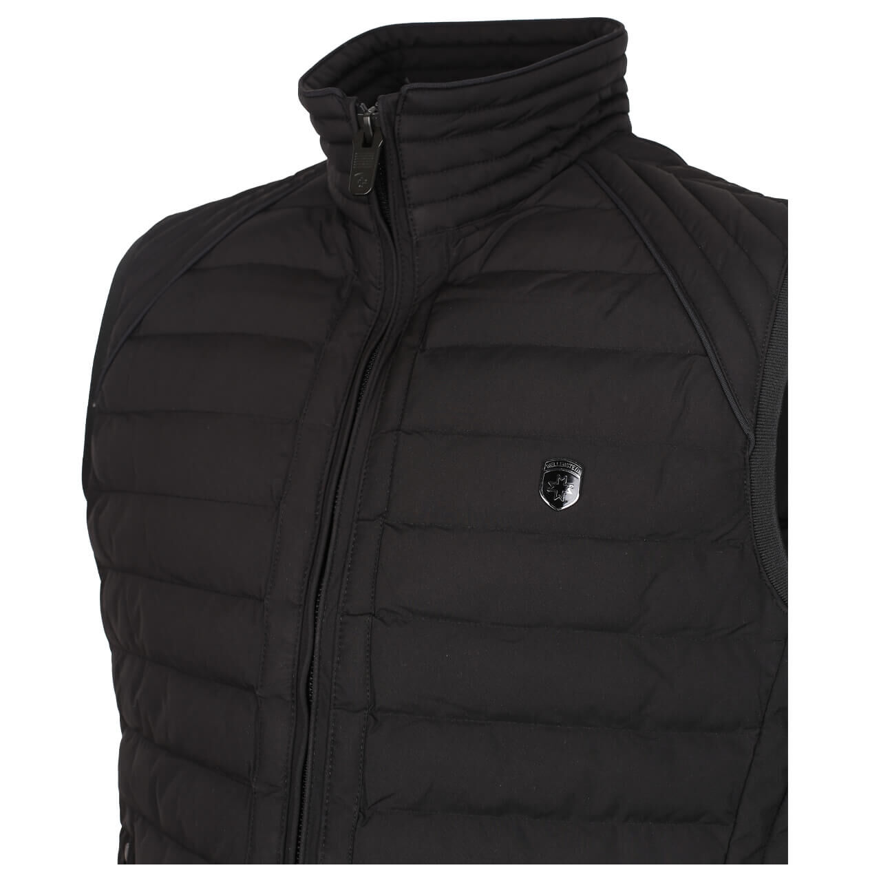 Herren Weste Molecule/MOL Men Vest von Wellensteyn in Schwarz, Detailansicht Markenlogo