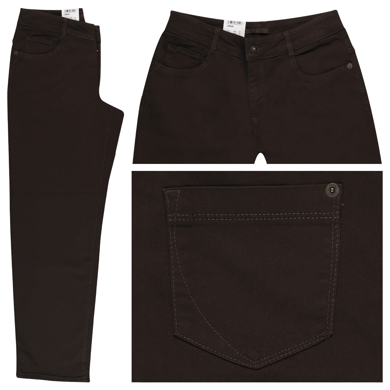 MAC Gracia Jeans dark brown