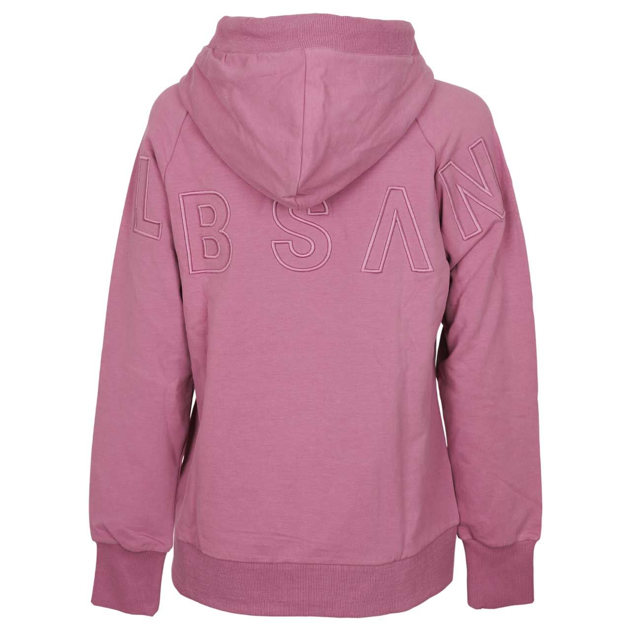 Damen Hoodie Sweatjacke Kadira von Elbsand in Rosa, Rückansicht