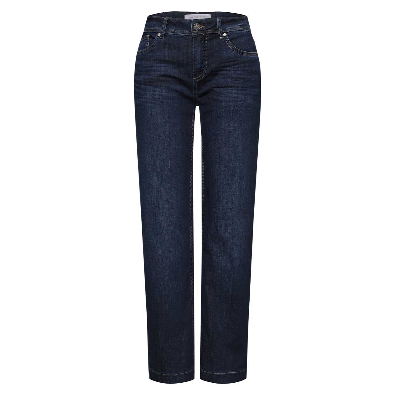 Street One Straight Leg Jeans deep indigo washed