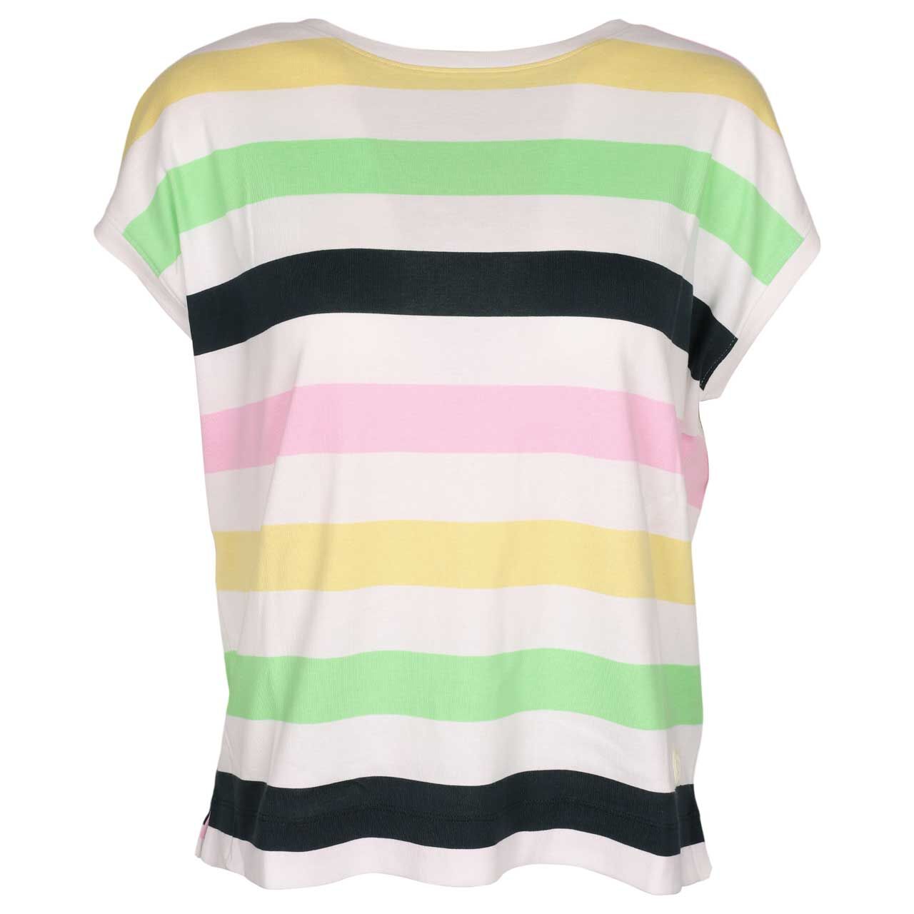 Cecil Damen T-Shirt Multistripe vanilla white