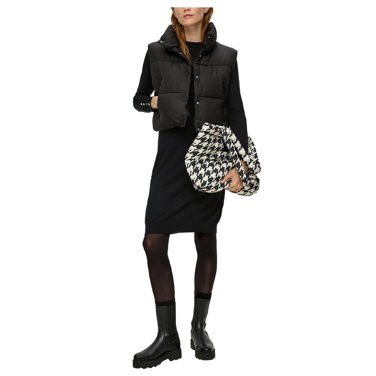 s.Oliver Damen Langarm Kleid black